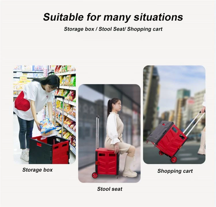 Portable Folding Supermarket Shopping Cart Portable Folding Supermarket Shopping Cart